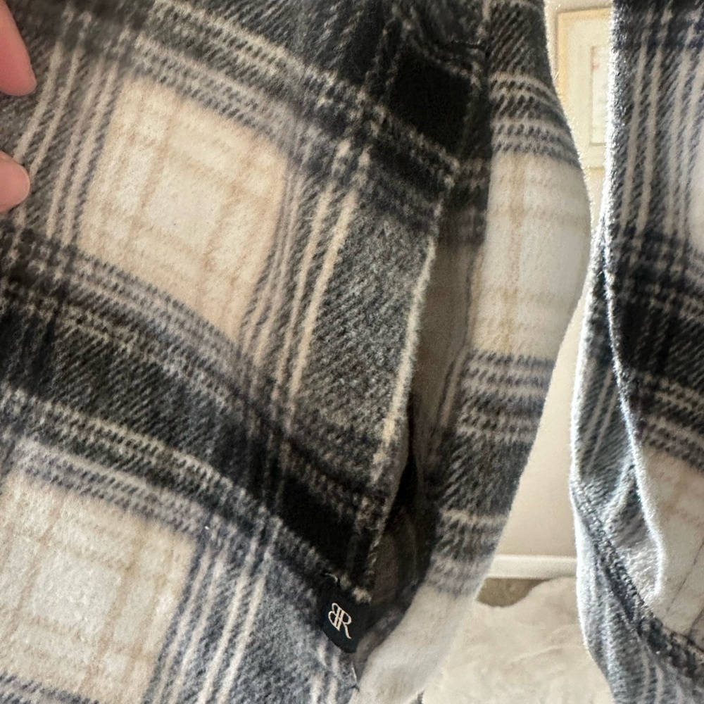 Banana Republic Black and White Plaid Long Sleeve Dress - Picture 4 of 4